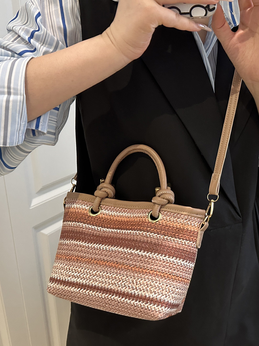 Women Handheld Bags - Tas anyaman genggam untuk wanita, tas
