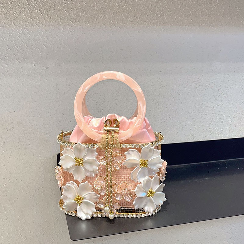 Women'S Evening Bags - Tas Tangan Wanita Model Sangkar Logam