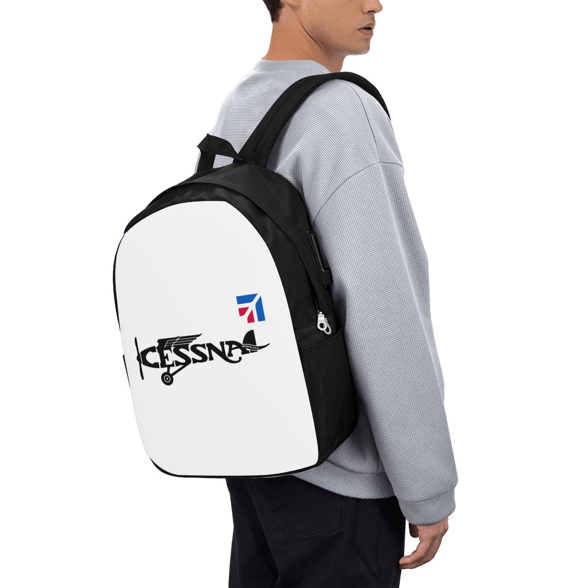 Woman In Bag - Tas Ransel Logo Cessna Tas Notebook