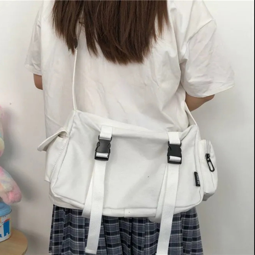 Women'S Japanese Bags - Tas selempang hitam wanita desain kantong