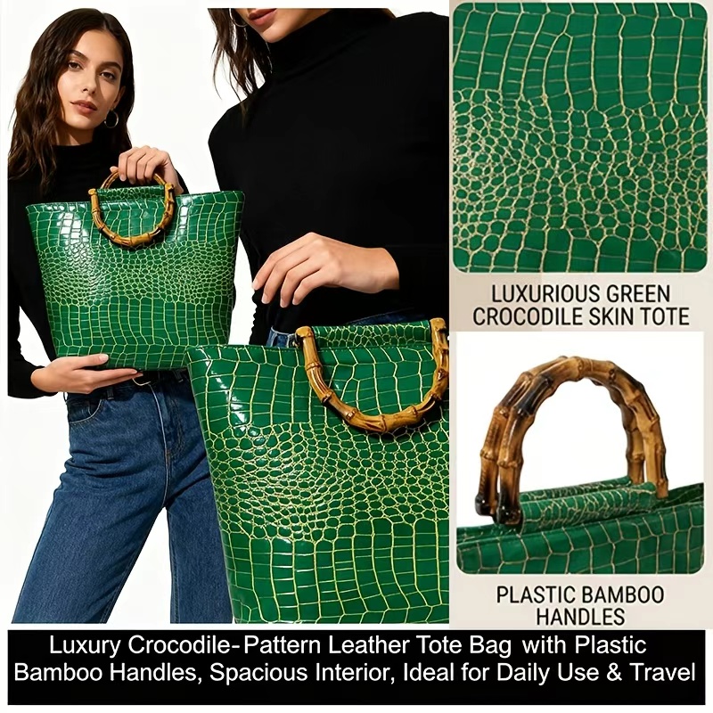Women Bags Green - Tas jinjing wanita berbahan kulit imitasi