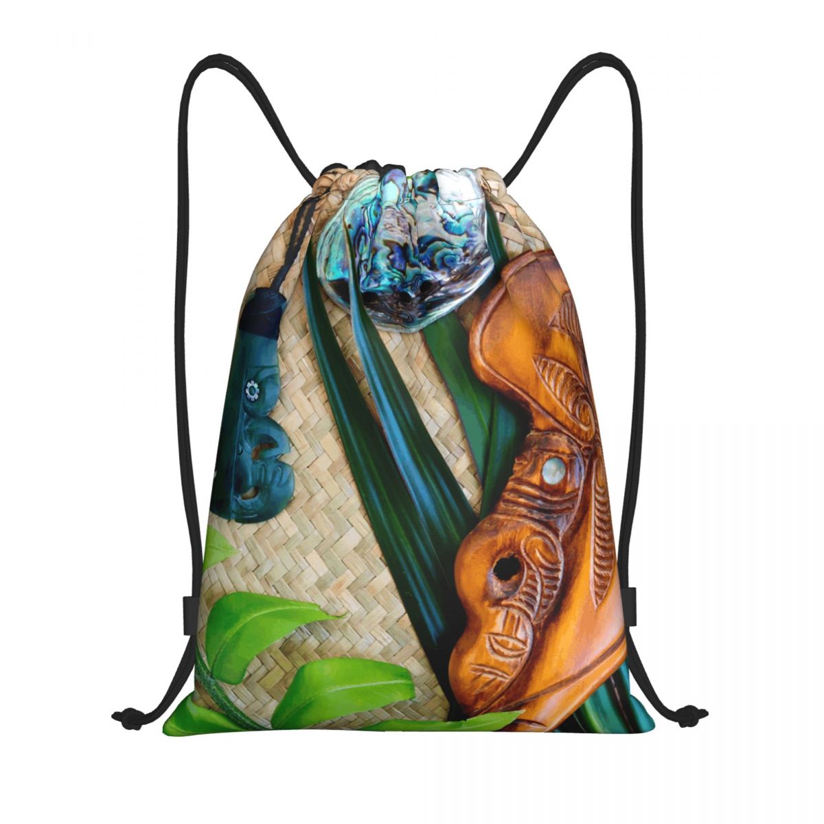 Women Bags Nz - NZ Maoris Theme Drawstring Bag Pria