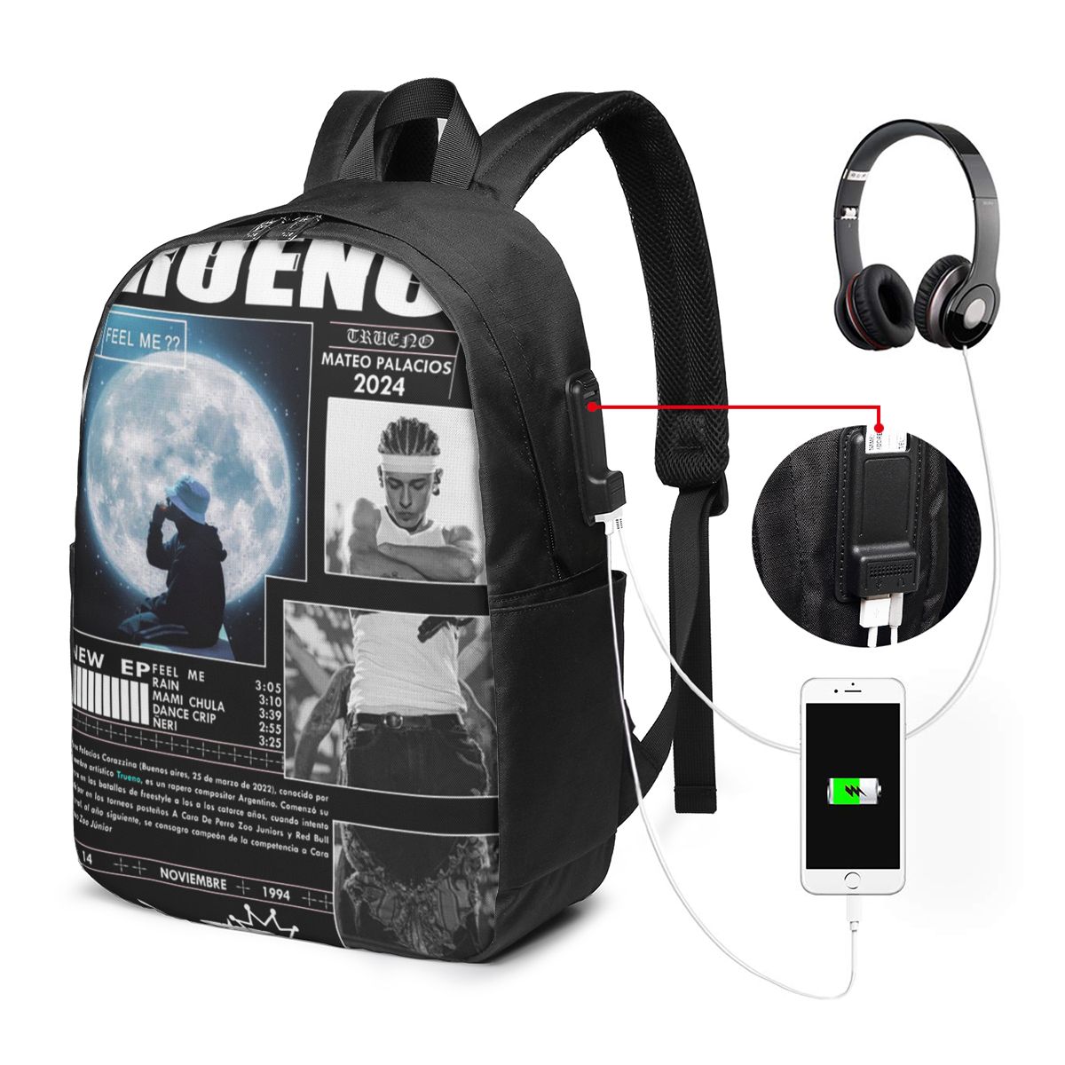 Woman In Bag - Tas Ransel Hip Hop Rapper Trueno