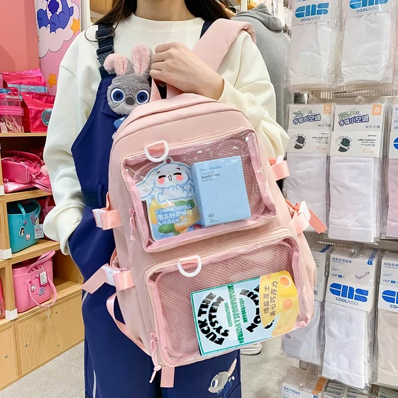 Women'S Japanese Bags - Tas Ransel Transparan Wanita Kawaii Jepang