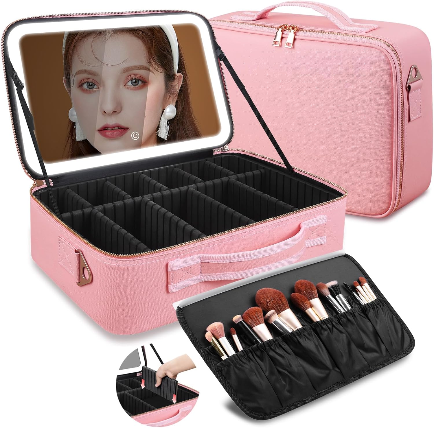 Women'S Xl Bags - Tas Makeup Kapasitas Besar 15''X11'' dengan
