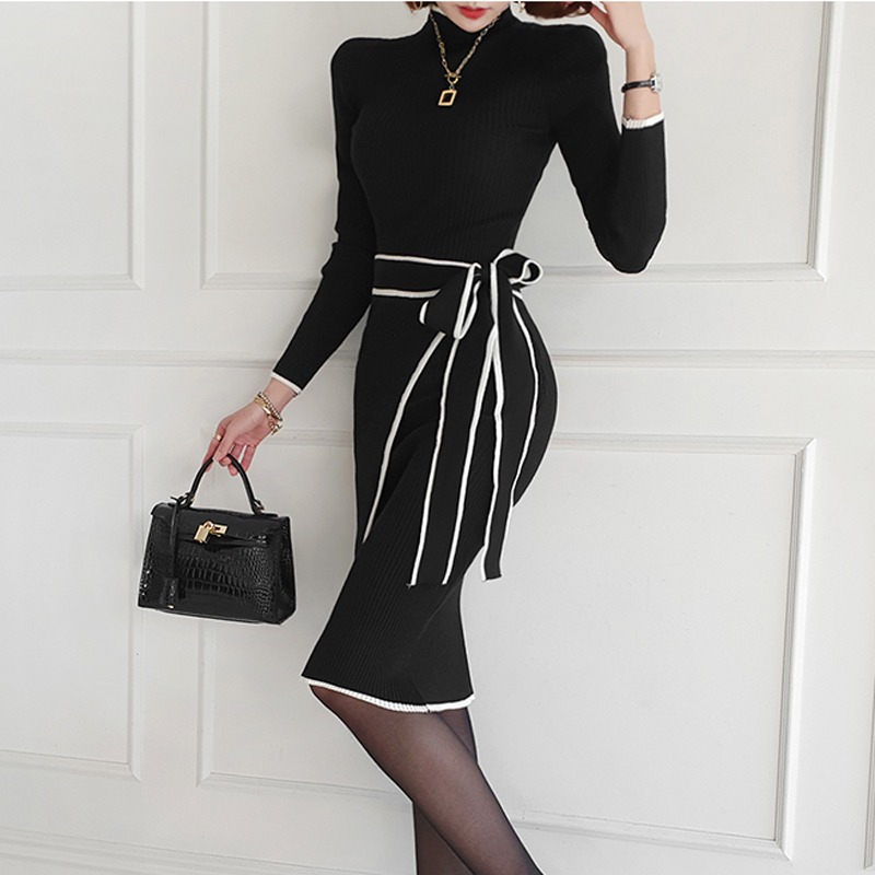 Gaun Sweater Rajut Benang Inti - Women Bags Ru ulasan dan harga