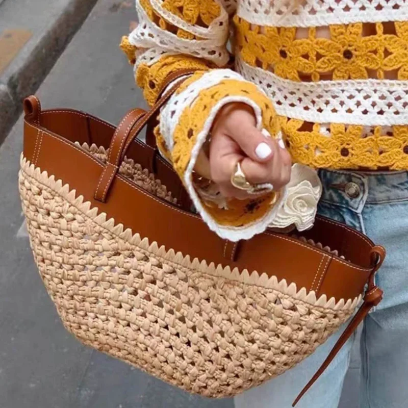 Tas Pantai Tenun Berongga Berm - Women'S Raffia Bags ulasan dan harga