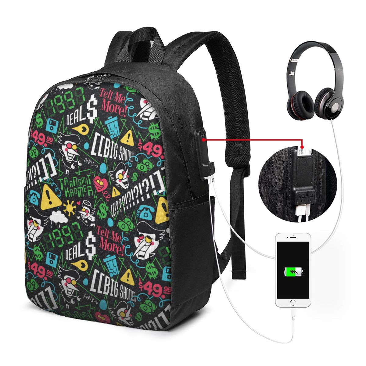 Deltarune SPAMTON G Ransel Tas - Woman In Bag ulasan dan harga