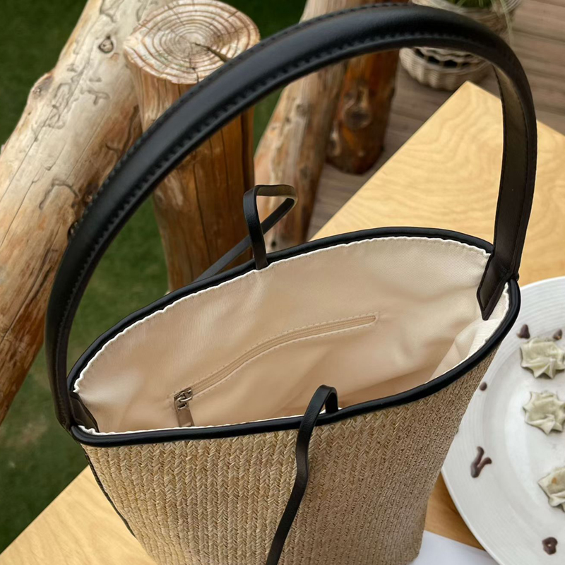Tas Pantai Kecil Rajut Rafia U - Women'S Raffia Bags ulasan dan harga