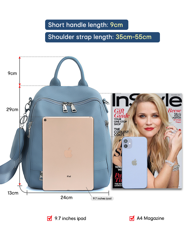 Zency Tas Ransel Kulit Asli Wa - Women'S Bags Everyday ulasan dan harga