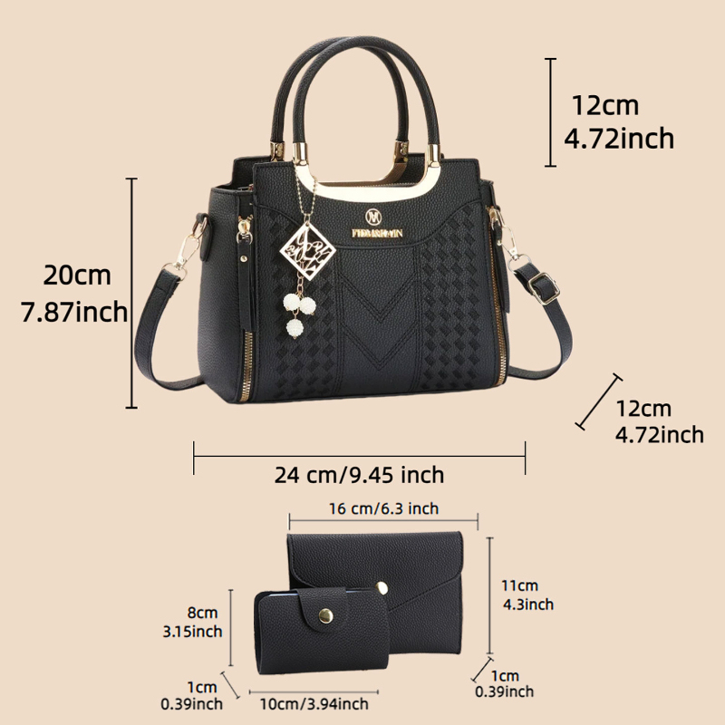 Set tas tangan 3 buah terbuat  - Women'S Bags Everyday ulasan dan harga