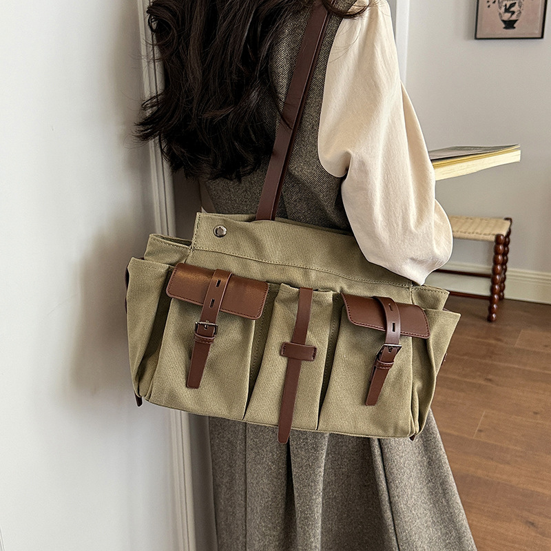 Tas Tangan Kanvas untuk Wanita - Women Bags Green ulasan dan harga