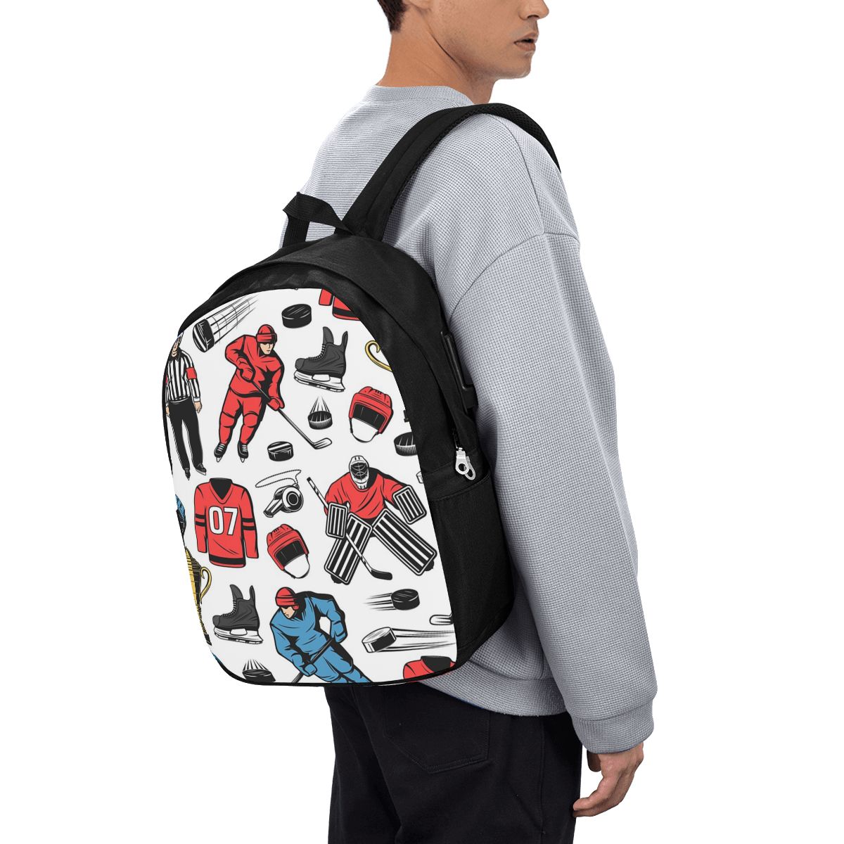 Tas Ransel Pemain Hoki Es di L - Woman In Bag ulasan dan harga