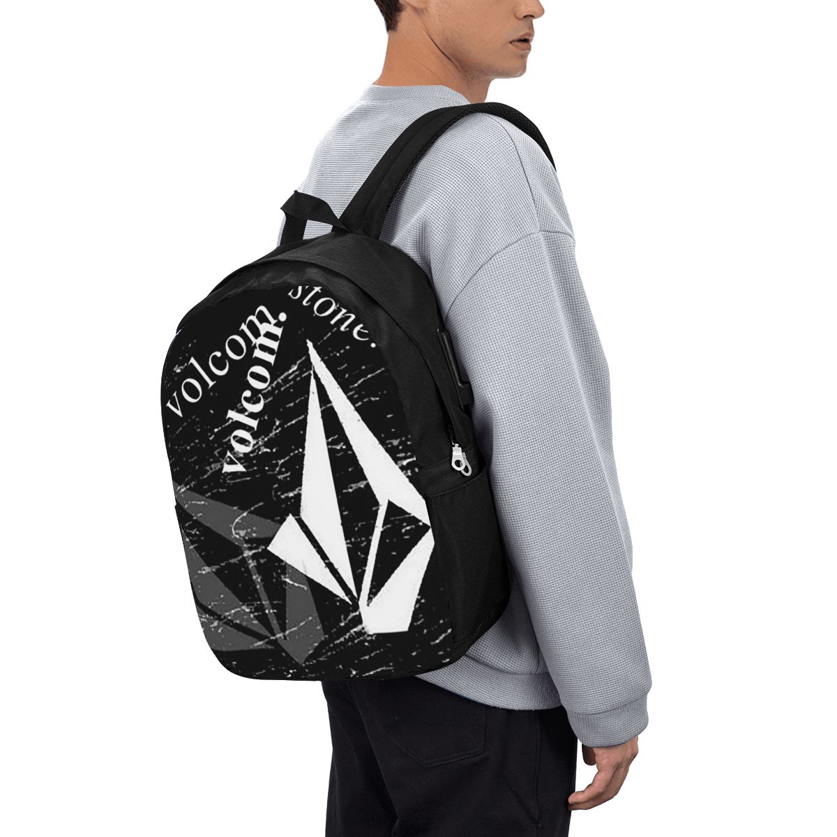 V-Volcom Logo Backpack Tas Not - Women Bags Logo ulasan dan harga