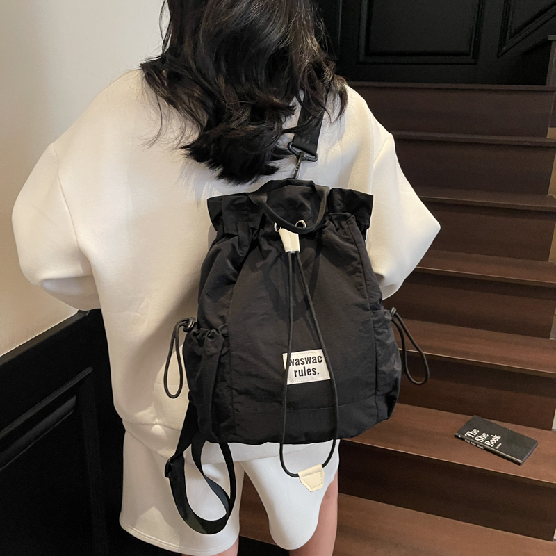 Ransel Kain Serut Hijau Lembut - Women Bags Green ulasan dan harga