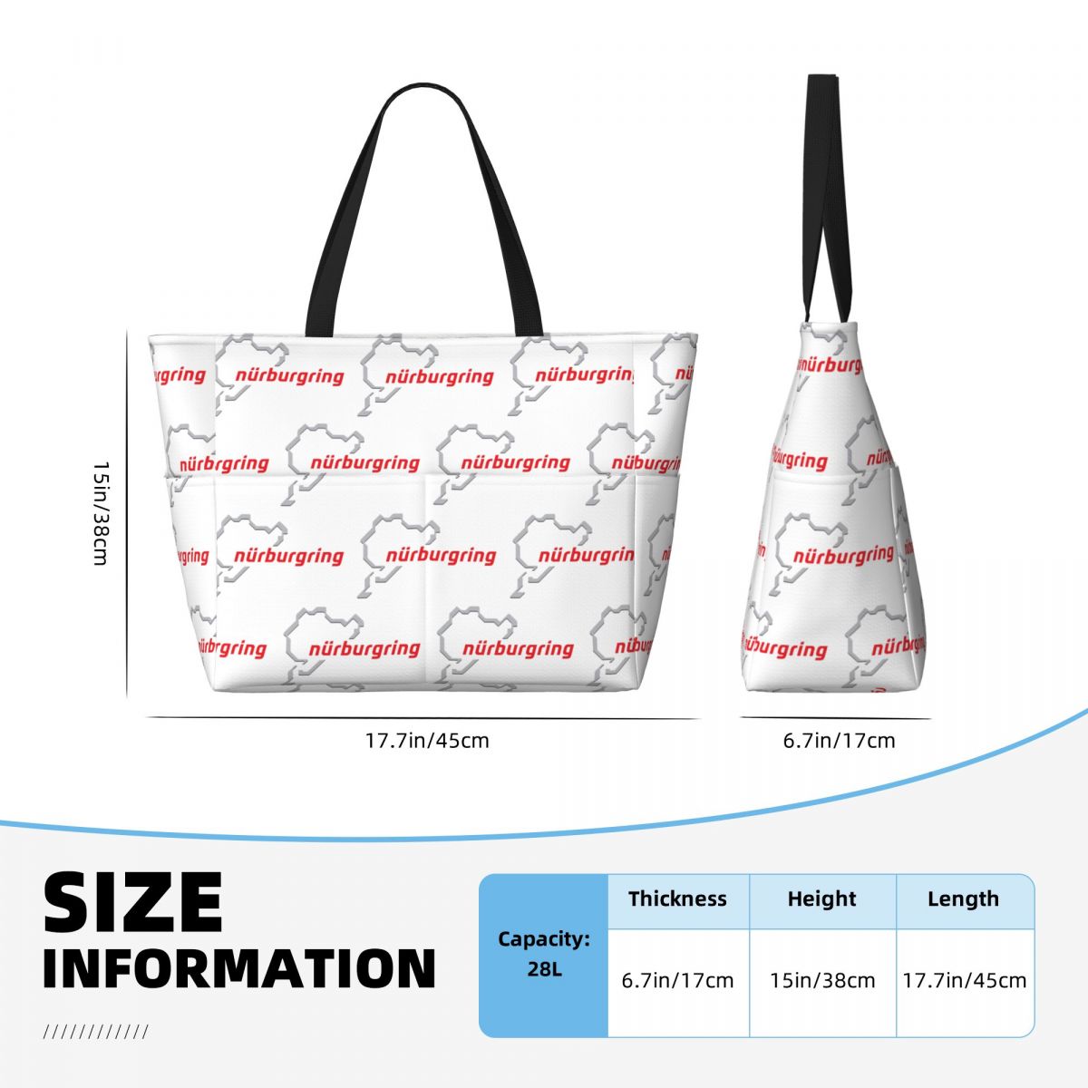 Tas Tote Pantai Race Track Jer - Women Bags Germany ulasan dan harga