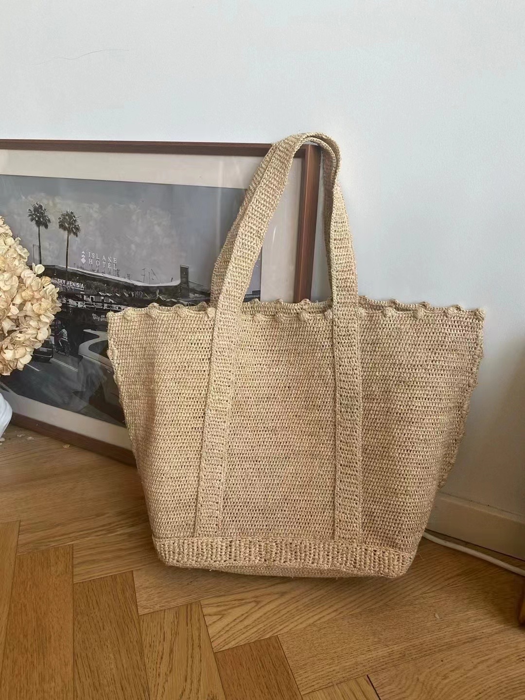 Tas Anyaman Jerami Kapasitas B - Women'S Raffia Bags ulasan dan harga