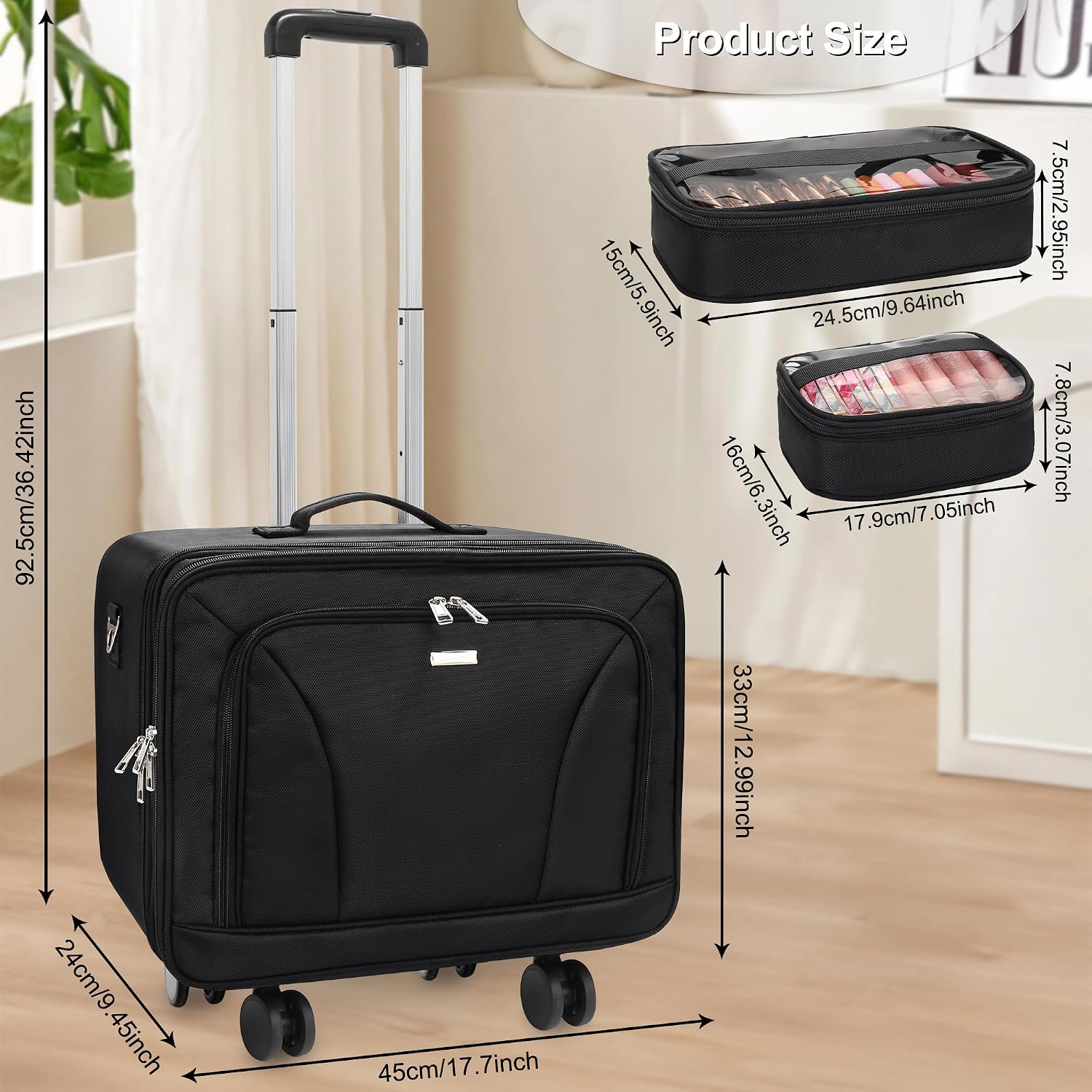 Koper Rias Perjalanan Beroda U - Woman In Bag ulasan dan harga