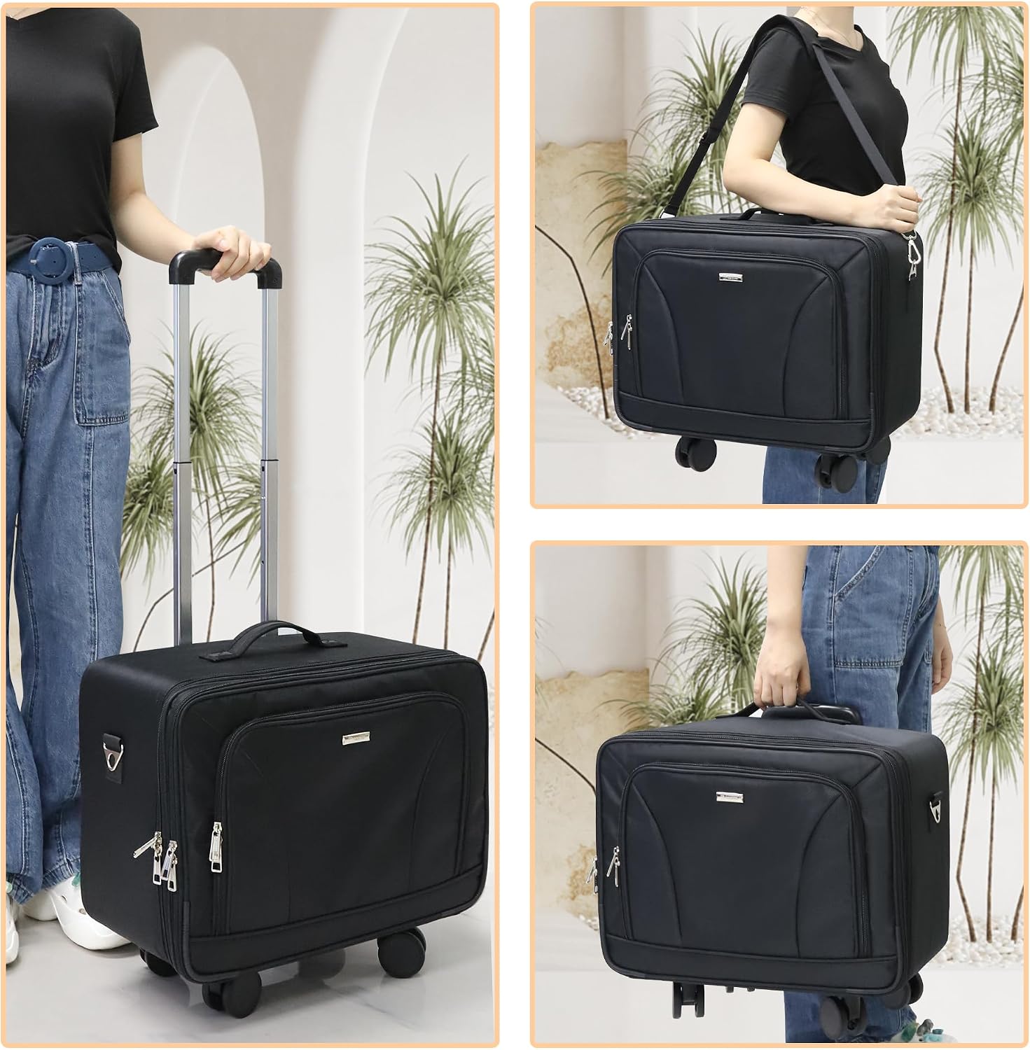 Koper Rias Perjalanan Beroda U - Woman In Bag ulasan dan harga