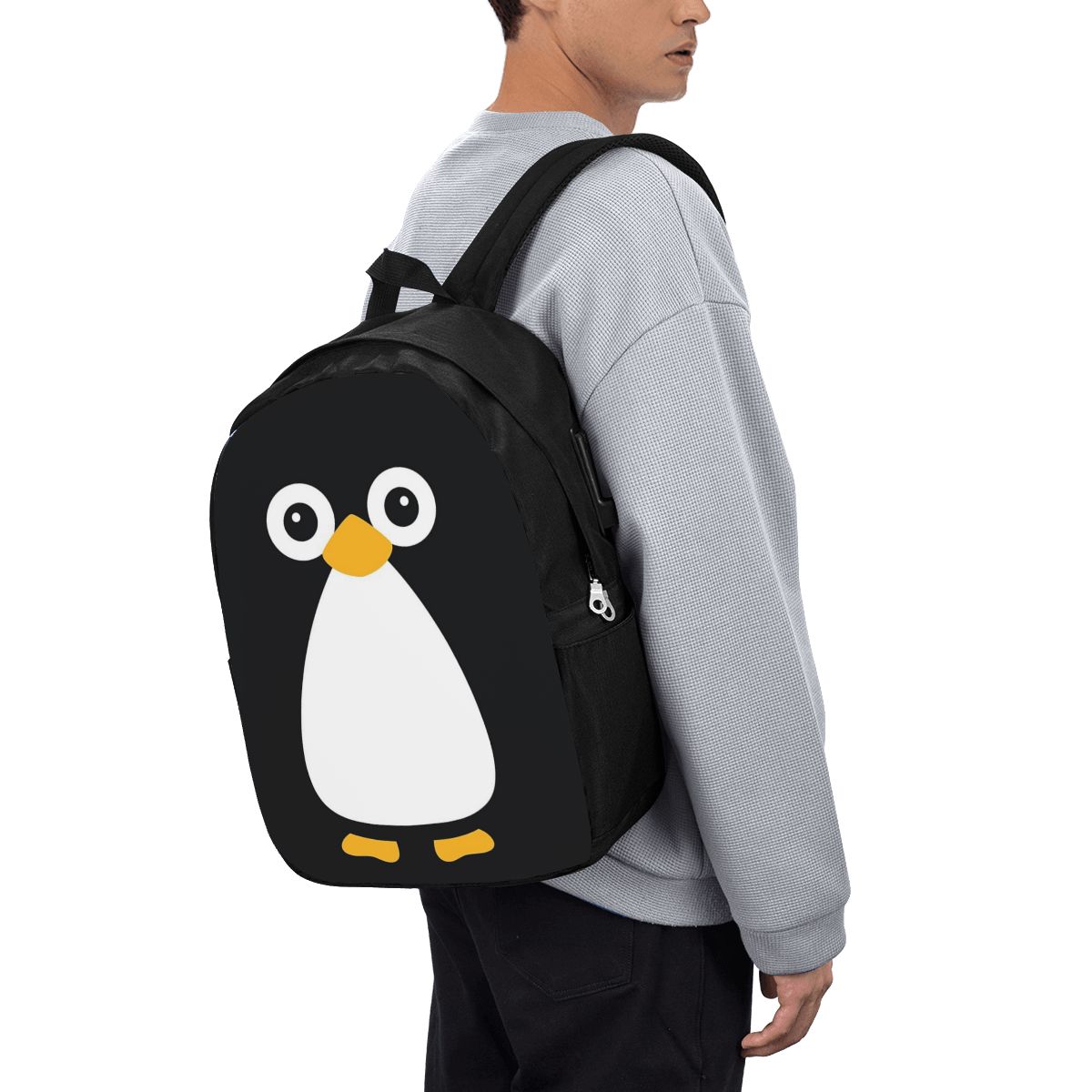 Tas Ransel Penguin Vektor Lucu - Woman In Bag ulasan dan harga
